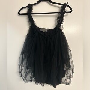 Anthropologie Tulle Tank Top
